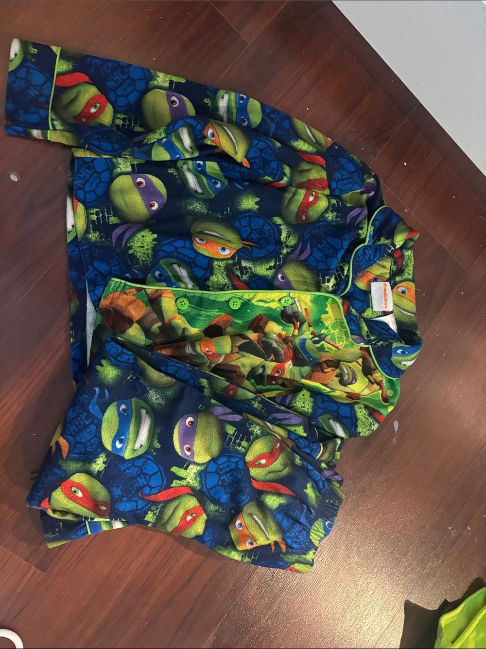 Nickelodeon Teenage Mutant Ninja Turtles Blue Green Pajama Set